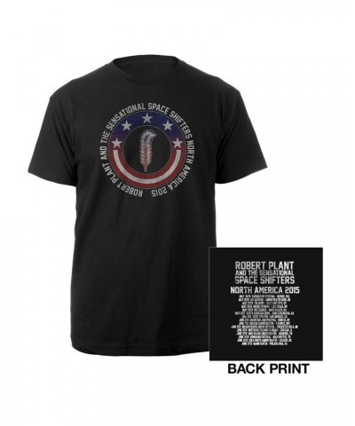 Robert Plant Patriotic Feather Itinerary Tee $11.98 Shirts