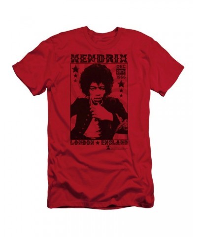 Jimi Hendrix London 1966 Slim Fit T-Shirt $8.25 Shirts