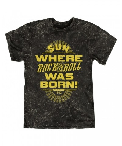 Sun Records T-shirt | 1952 Where Rock n Roll Was Born Mineral Wash Shirt $13.48 Shirts