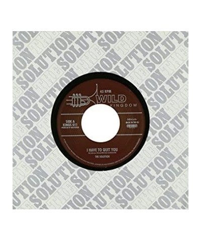 The Solution I Have To Quit You Vinyl Record $2.88 Vinyl