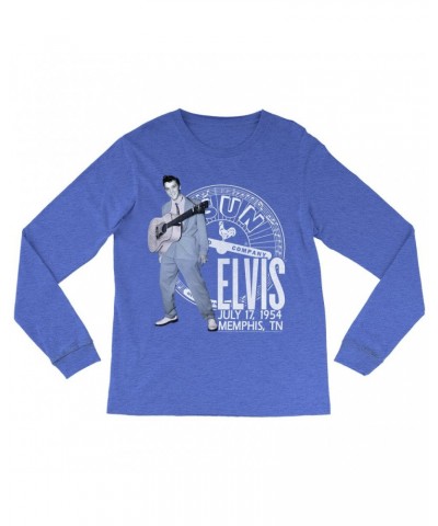 Elvis Presley Sun Records Long Sleeve Shirt | Live In Concert July 1954 Sun Records Shirt $14.38 Shirts