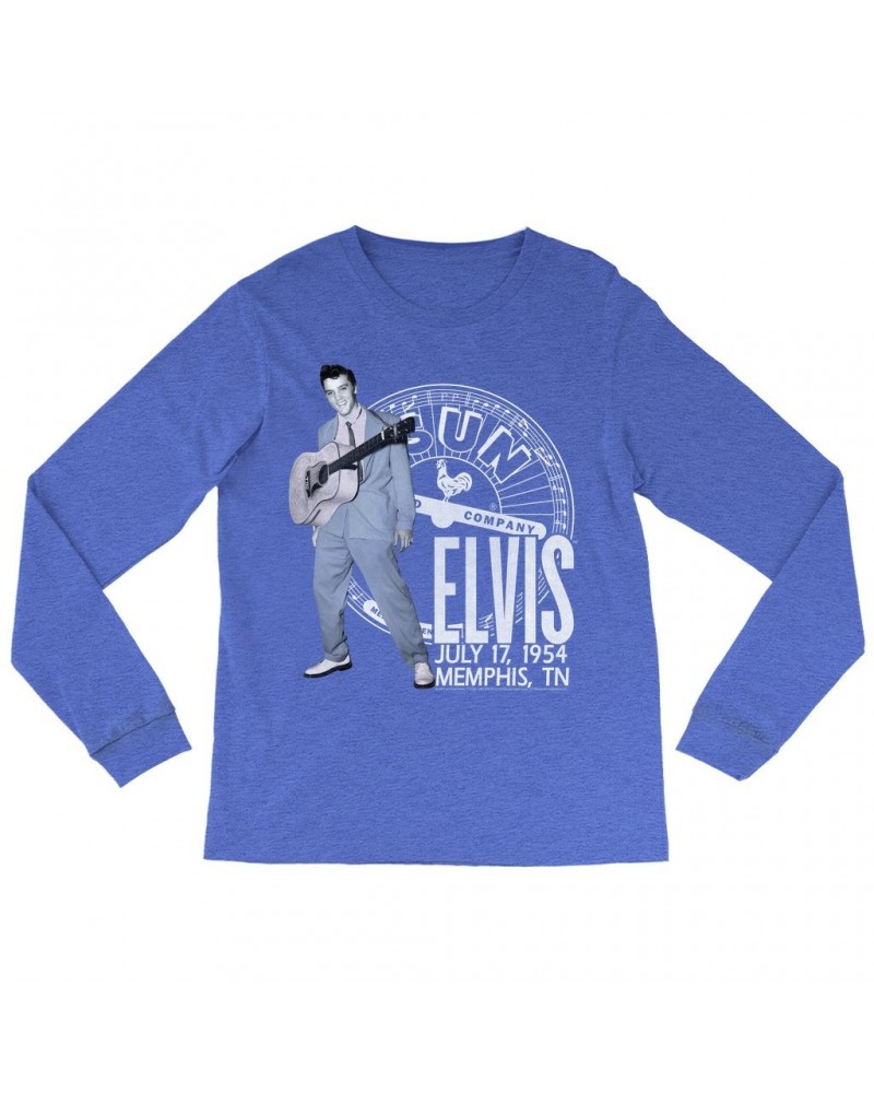 Elvis Presley Sun Records Long Sleeve Shirt | Live In Concert July 1954 Sun Records Shirt $14.38 Shirts