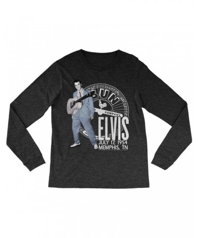 Elvis Presley Sun Records Long Sleeve Shirt | Live In Concert July 1954 Sun Records Shirt $14.38 Shirts