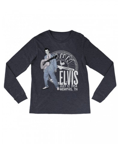 Elvis Presley Sun Records Long Sleeve Shirt | Live In Concert July 1954 Sun Records Shirt $14.38 Shirts