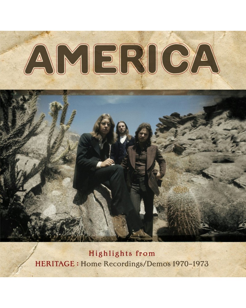 America HIGHLIGHTS FROM HERITAGE: HOME RECORDINGS / DEMOS Vinyl Record $10.00 Vinyl