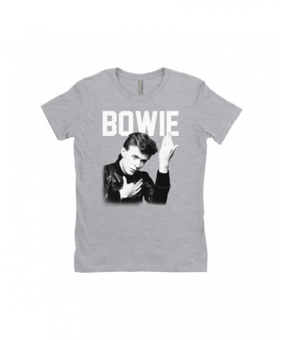 David Bowie Ladies' Boyfriend T-Shirt | Bowie's Hero Shirt $11.48 Shirts