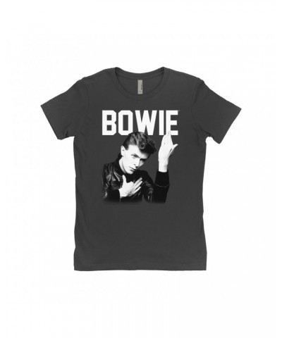 David Bowie Ladies' Boyfriend T-Shirt | Bowie's Hero Shirt $11.48 Shirts