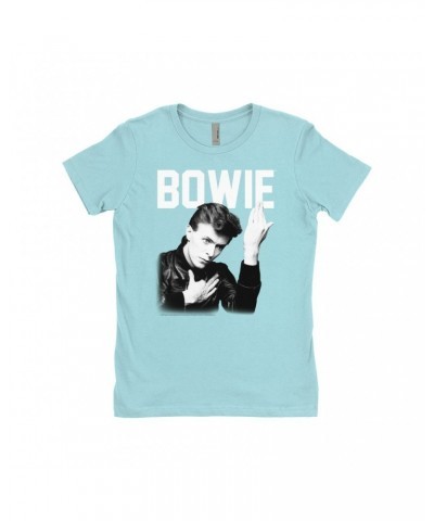 David Bowie Ladies' Boyfriend T-Shirt | Bowie's Hero Shirt $11.48 Shirts