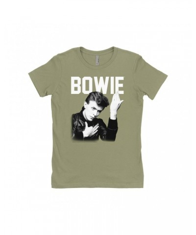 David Bowie Ladies' Boyfriend T-Shirt | Bowie's Hero Shirt $11.48 Shirts