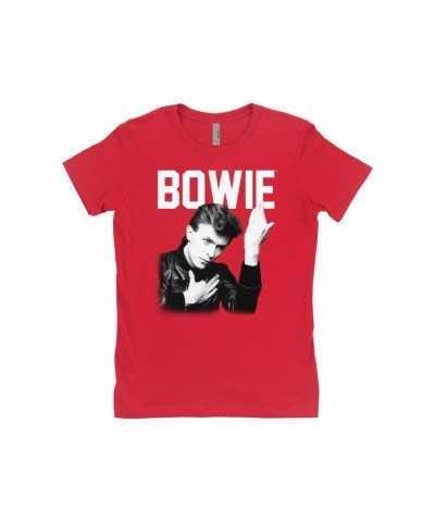 David Bowie Ladies' Boyfriend T-Shirt | Bowie's Hero Shirt $11.48 Shirts