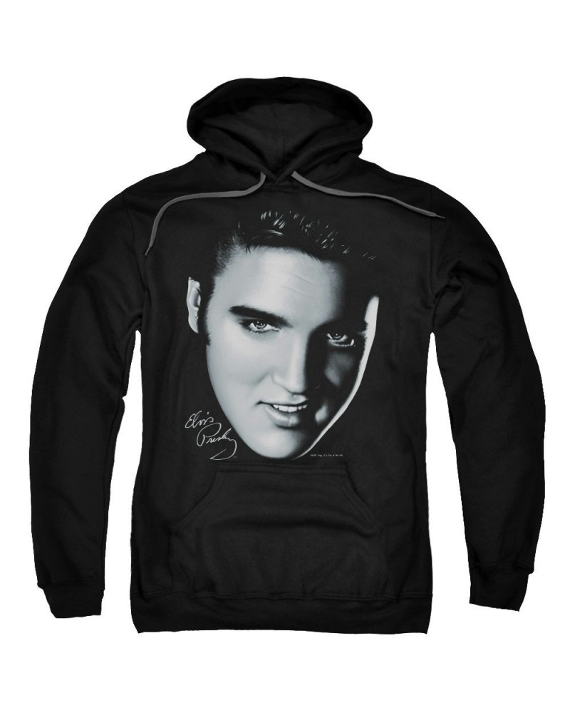 Elvis Presley Hoodie | BIG FACE Pull-Over Sweatshirt $9.60 Sweatshirts