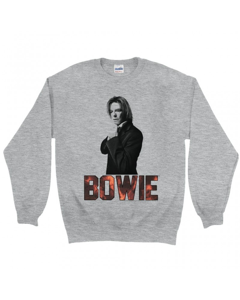 David Bowie Sweatshirt | Bowie Tie Dye Photo Sweatshirt $12.93 Sweatshirts