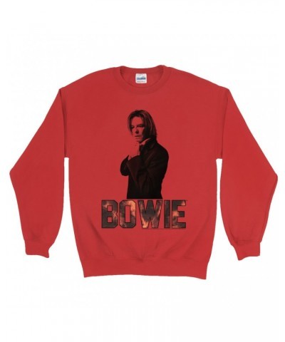 David Bowie Sweatshirt | Bowie Tie Dye Photo Sweatshirt $12.93 Sweatshirts