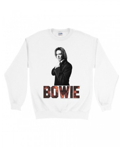 David Bowie Sweatshirt | Bowie Tie Dye Photo Sweatshirt $12.93 Sweatshirts