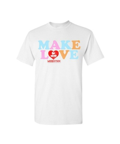 Woodstock Make Love Heart T-Shirt $9.60 Shirts