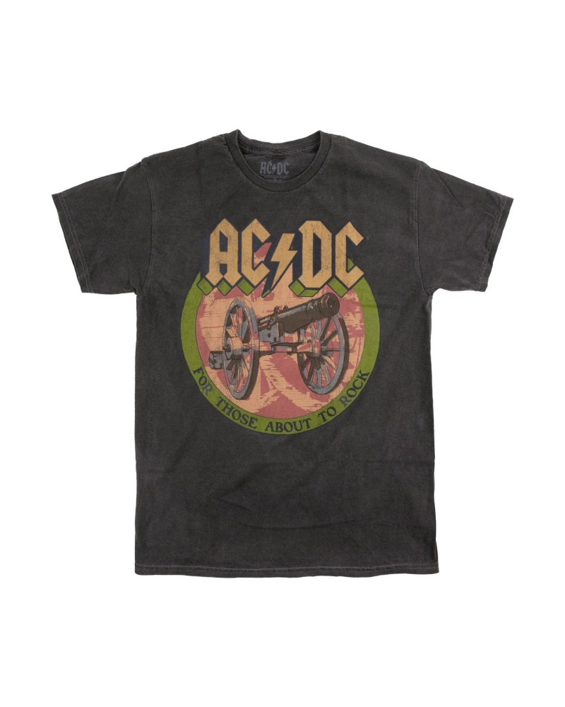 AC/DC For Those About To Rock Washed Grey T-Shirt $12.00 Shirts