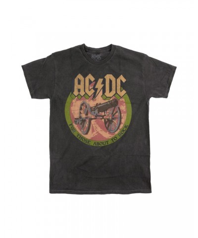 AC/DC For Those About To Rock Washed Grey T-Shirt $12.00 Shirts