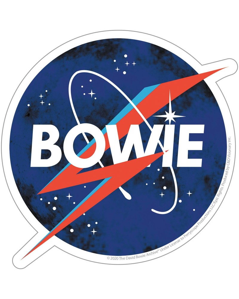 David Bowie Nasa Bolt 4.9"x4.9" Sticker $0.74 Accessories