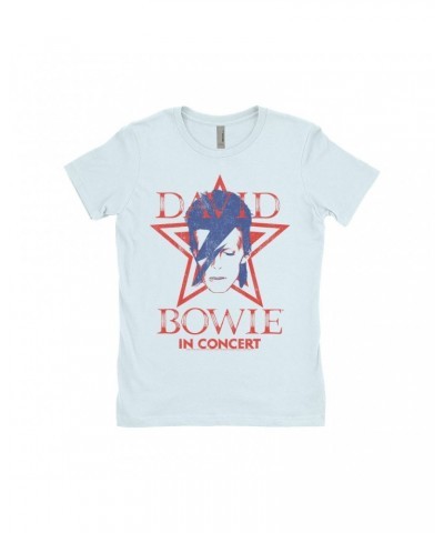 David Bowie Ladies' Boyfriend T-Shirt | Aladdin Sane Star Power Shirt $8.73 Shirts