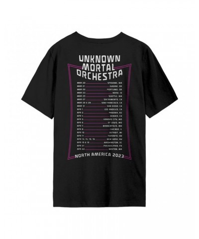 Unknown Mortal Orchestra Glitch March/April North America 2023 Tour T-Shirt $11.10 Shirts