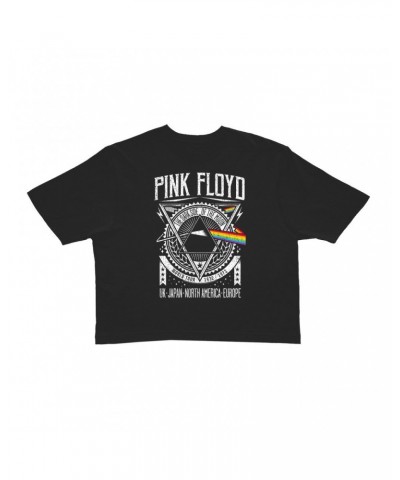 Pink Floyd Ladies' Crop Tee | Dark Side Of The Moon World Tour 1972-1973 Crop T-shirt $11.32 Shirts