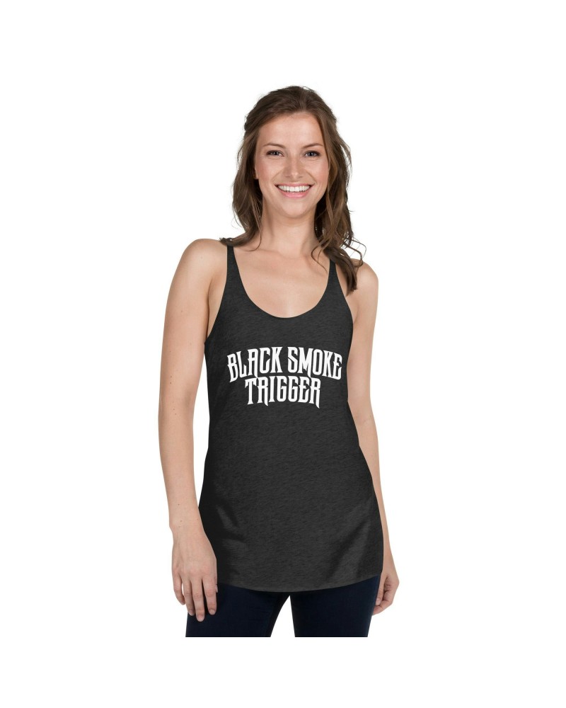 Black Smoke Trigger Ladies BST White Logo Tank $11.03 Shirts