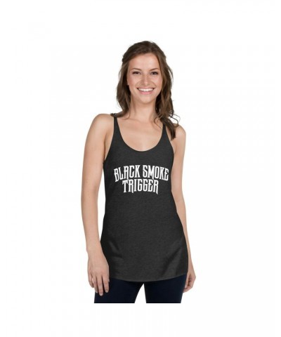 Black Smoke Trigger Ladies BST White Logo Tank $11.03 Shirts