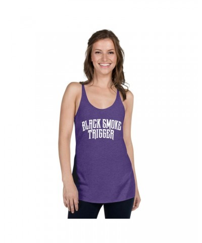 Black Smoke Trigger Ladies BST White Logo Tank $11.03 Shirts