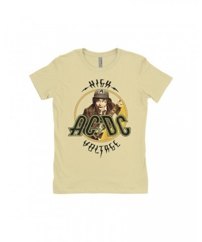 AC/DC Ladies' Boyfriend T-Shirt | High Voltage Album Design Distressed Shirt $11.73 Shirts