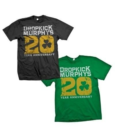 Dropkick Murphys 20th Anniversary Big 20 T-shirt (Green) $10.69 Shirts