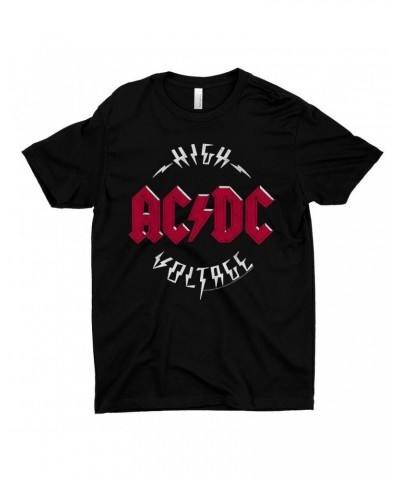 AC/DC T-Shirt | High Voltage Red Logo Distressed Shirt $10.48 Shirts