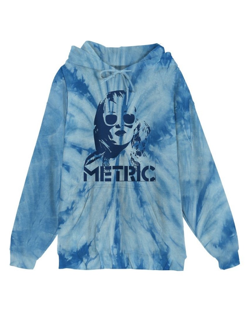 Metric Emily Face Tie-Dye Pullover Hoodie $24.00 Sweatshirts