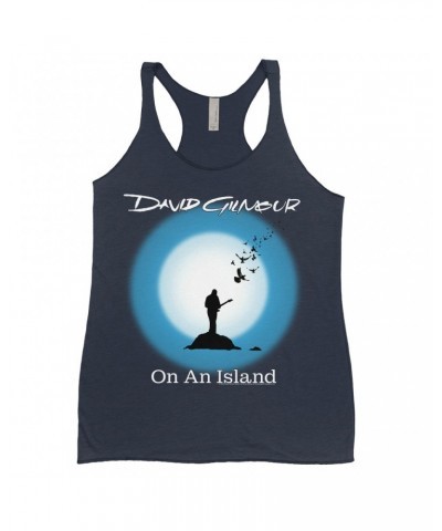 David Gilmour Ladies' Tank Top | On An Island Album Design Shirt $14.19 Shirts