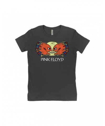 Pink Floyd Ladies' Boyfriend T-Shirt | Airship Blimp 1994 Division Bell Tour Distressed Shirt $10.73 Shirts