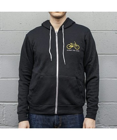 Pedro The Lion Yellow Bike Zip-Up Sweatshirt $17.20 Sweatshirts