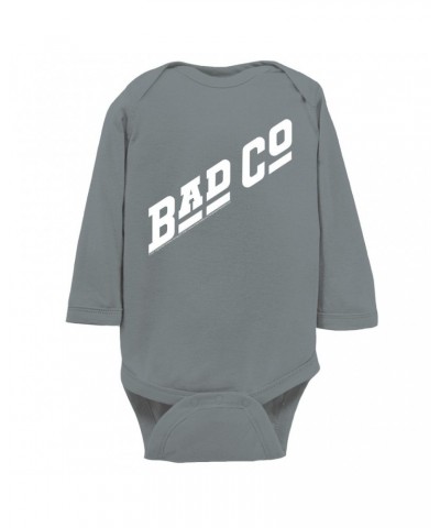 Bad Company Long Sleeve Bodysuit | Classic Logo White Bodysuit $8.56 Shirts