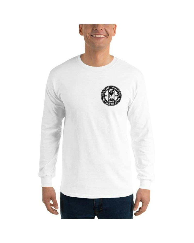 No Time To Waste N.T.T.W Front & Back Logo Men’s Long Sleeve Shirt $11.95 Shirts