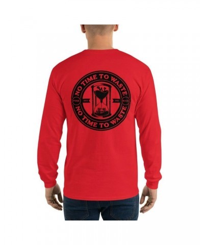 No Time To Waste N.T.T.W Front & Back Logo Men’s Long Sleeve Shirt $11.95 Shirts