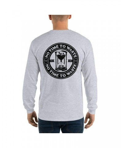 No Time To Waste N.T.T.W Front & Back Logo Men’s Long Sleeve Shirt $11.95 Shirts