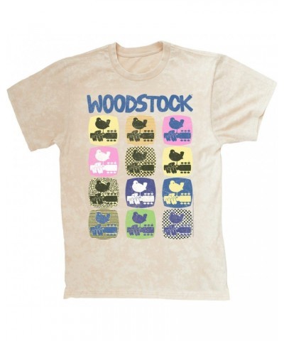 Woodstock T-shirt | Pop Art Pattern Design Mineral Wash Shirt $14.38 Shirts