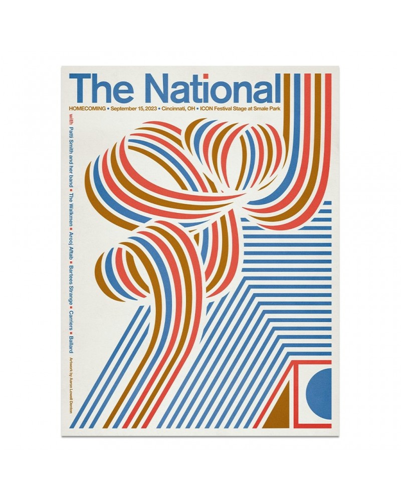 The National Cincinnati OH HOMECOMING Poster - September 15 2023 $14.10 Decor