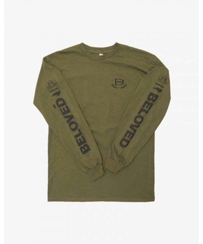 The Beloved Vision' Long Sleeve Tee - Military Green $13.30 Shirts