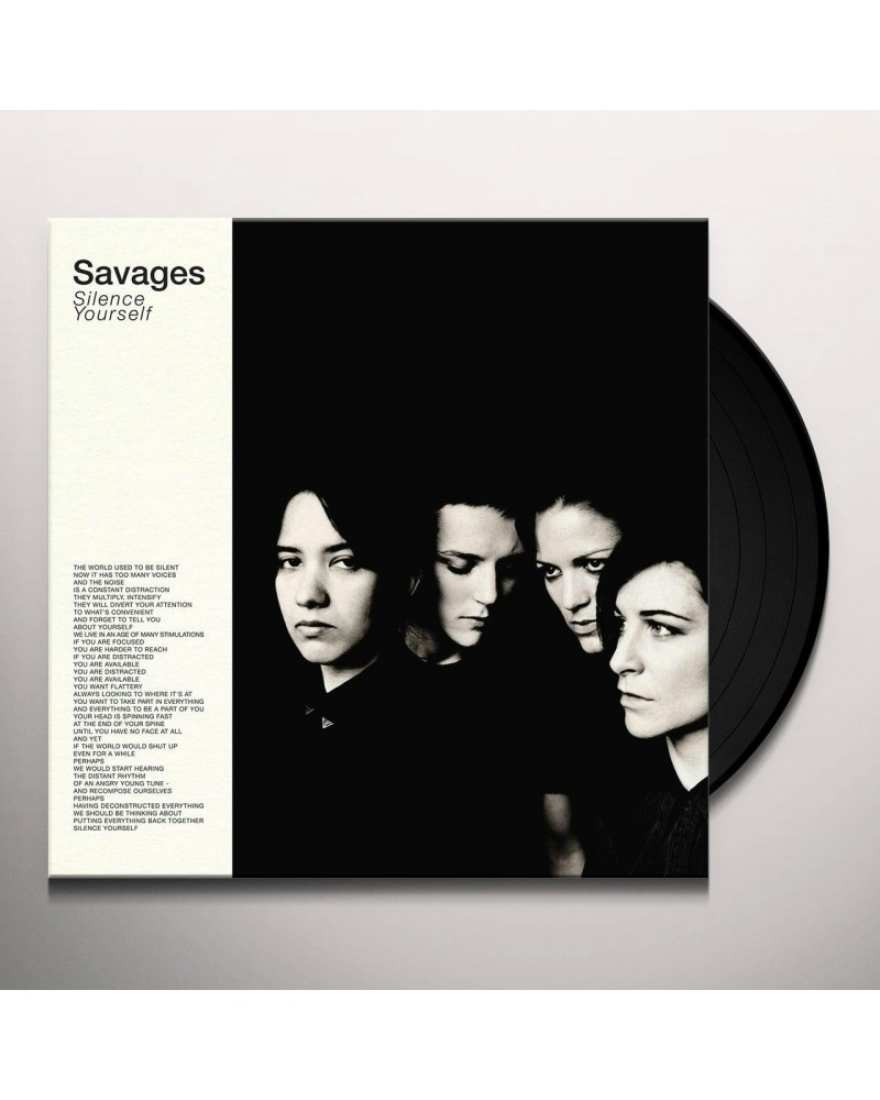 Savages Silence Yourself Vinyl Record $9.40 Vinyl