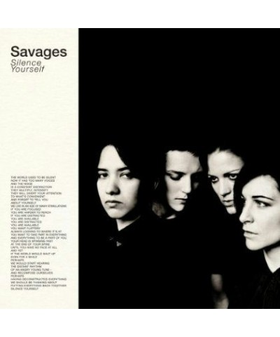 Savages Silence Yourself Vinyl Record $9.40 Vinyl