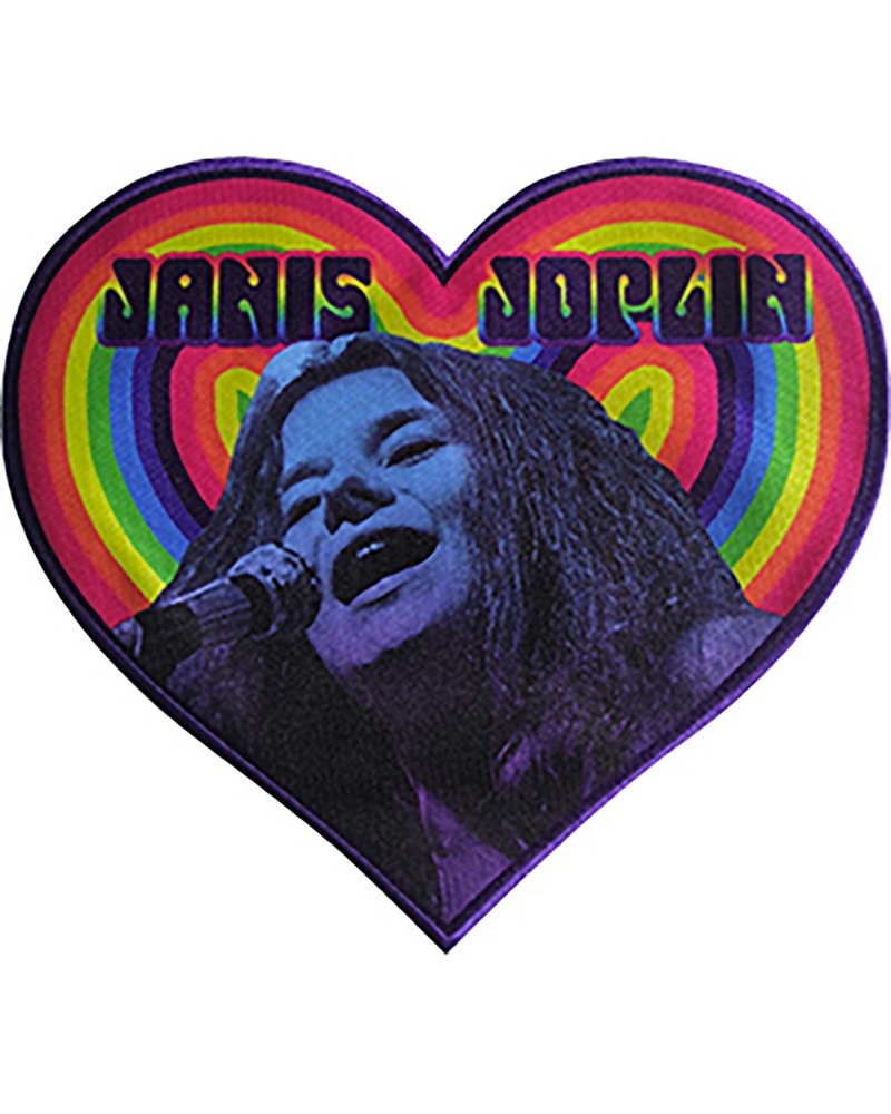 Janis Joplin Heart 9.2"x8.25" Oversized Patch $5.43 Accessories