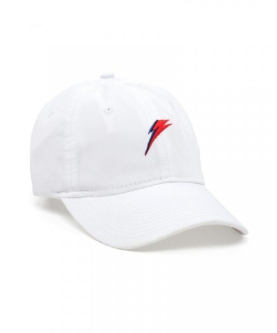 David Bowie Bowie Lightning Bolt White Hat $6.40 Hats